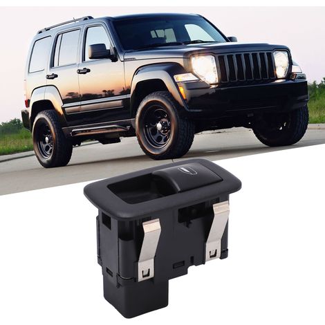Interrupteur de Vitre Électrique 04602531AF Noir pour JEEP LIBERTY 2008‑2012, Commutateur de Levage Arrière Gauche/Droite