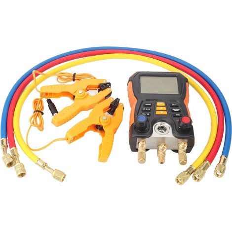 aqxreight Medidor de Colector Digital HVAC Probador Temperatura (1/5)