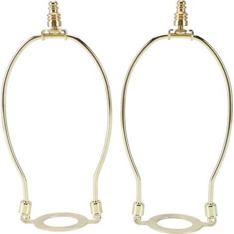 Ortviai Support de Abat-jour Réglable pour Lampes sur Pied et Lampes de Table – Lot de 2, Base E26, Métal Doré