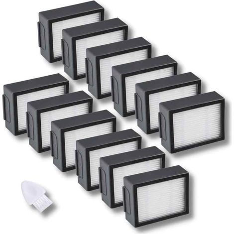 Paquete de 12 filtros HEPA lavables, compatibles con Roomba i7 e5 e6 J7, mantenimiento de aspiradoras (1/5)