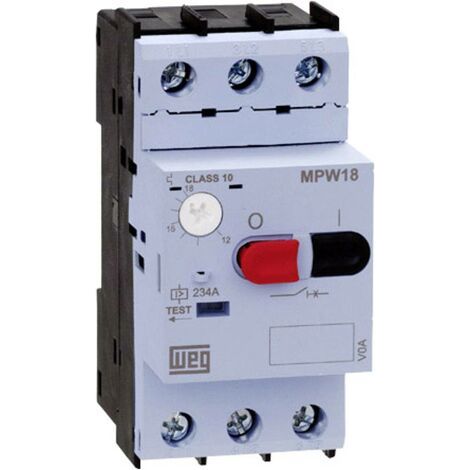 Disjoncteur de protection moteur réglable WEG MPW18-3-D063 12429371 6.3 A 1 pc(s) Y061721 (1/2)