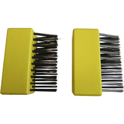Wolf-Garten 73AZB001650 FB-Me Set Spazzole da Giardino di Ricambio, Giallo, 12.5x18.1x28.1 cm