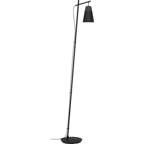 Lampadaire sur pied, luminaire en terrazzo gris et blanc (1/3)