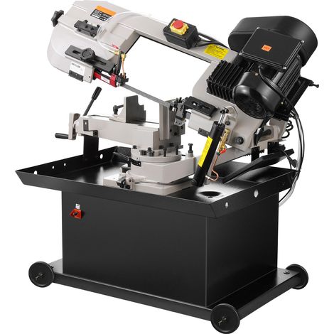 Mophorn Horizontal-Bandsäge für Metall – 7 x 8,25 Zoll rechteckige Schnittkapazität, 220 V vertikale Bandsäge mit 1,1 kW-Motor, 0–45° Winkeleinstellung, variable Geschwindigkeit