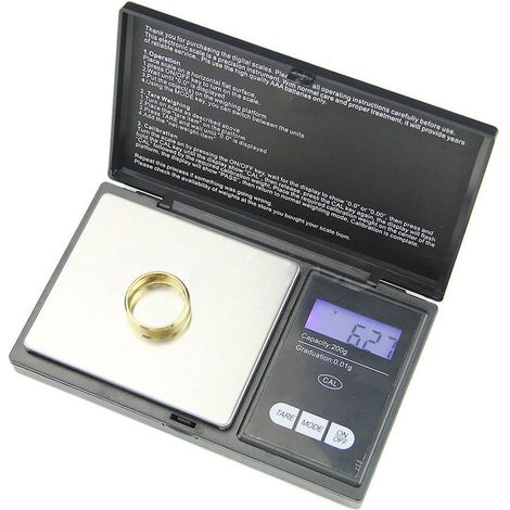 Balance numérique en grammes 200g 0.01g, bijoux de poche de haute précision pour pierres précieuses en or et nourriture (1/5)
