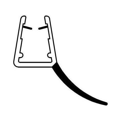 PROFILO GOCCIOLATOIO IN PVC PER CRISTALLI BOX DOCCIA 407 2MT