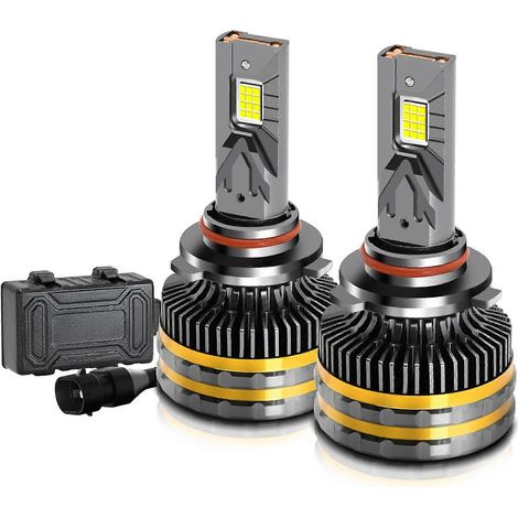 9005 LED-Scheinwerferlampen, IP68 wasserdicht, kompatibel mit Autos, 6000K, 200W, 20000LM, helle LED-Scheinwerfer mit effizienter Wärmeableitung (1/5)