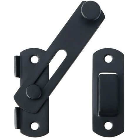 Heavy Duty Flip Door Latch, Security Door Lock, Black (1/5)