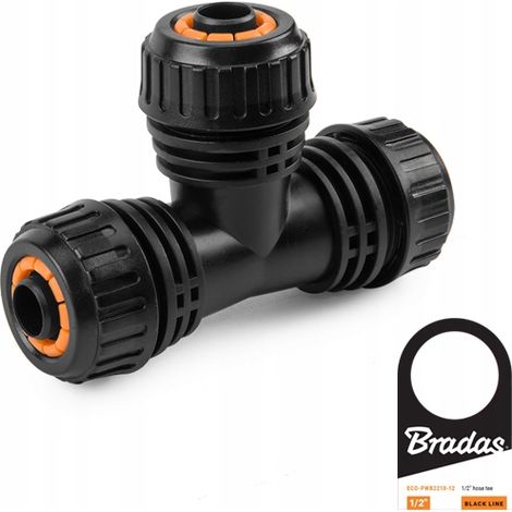 Bradas ECO-PWB2210-34 Camiseta en T de 3/4" Línea Negra (1/2)