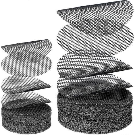 200 tapis ronds en maille pour plantes en pot et drainage, tailles 10 cm et 5 cm. (1/5)
