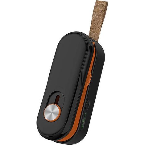 Mini scelleuse de sacs, scelleuse thermique rechargeable avec cutter et aimant, format portable, refermeuse de sacs pour la conservation des aliments, noire (1/5)