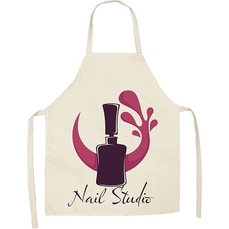 Verstellbare Arbeitsschürze für Damen, ideal für Maniküre und Nagellackierung, Zubehör für Nagelstudios