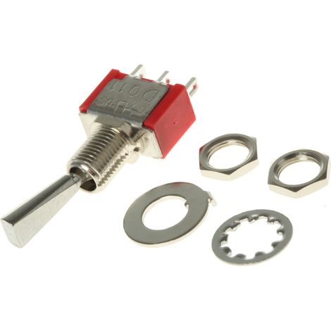 Interrupteur à levier RS PRO, On-On, 1RT, 2 A @ 250 V c.a. ( Prix pour 1 )