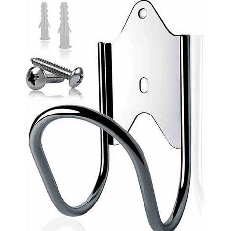 Support pour tuyau d'arrosage en acier inoxydable 304. Support mural facile à installer pour tuyau d'arrosage, destiné au jardin et à l'arrière-cour. (1/5)