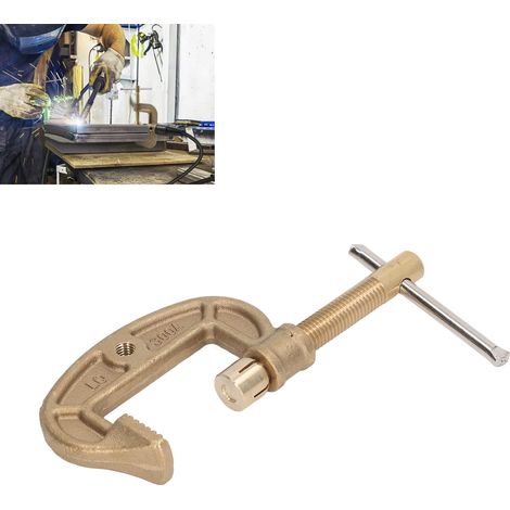 Pince de mise à la terre tout cuivre de type G 300 A, pince de mise à la terre, pince de mise à la terre pour machine à souder MIG/MAG sous protection gazeuse à l'argon (1/5)