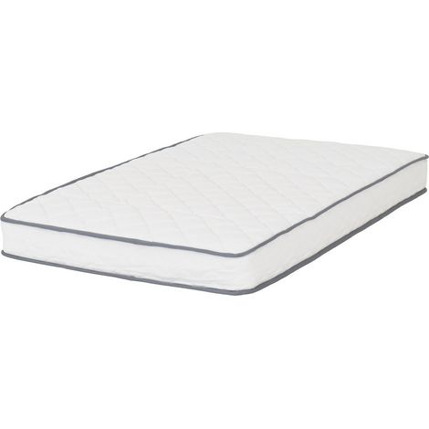 Yasmin 5 Feet Roll-Up Mattress 18cm (Bonnel Spring) - L200 x W18 x H150 cm - White