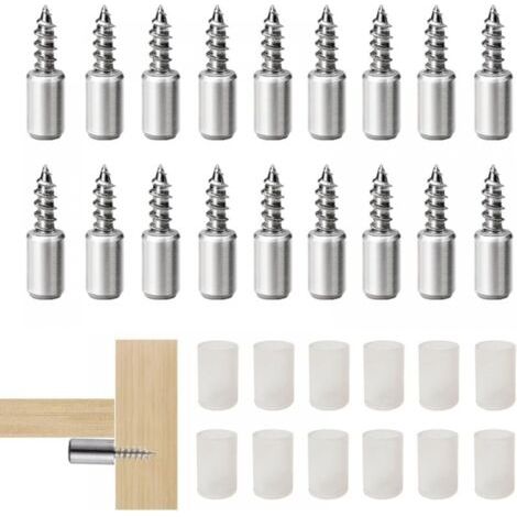 55Pcs Taquet Etagere, Consoles pour étagères, Chevilles de Support Etagere Murale, Support d'Étagère Étagère Broches Cheville Supports de Plaque en Métal pour Meubles Placard Bibliothèqu (1/5)