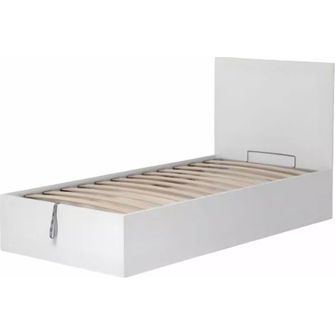 letto singolo contenitore "hi box" bianco 90x190 cm (1/4)