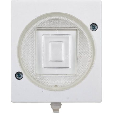Interruttore ermetico singolo Lambda IP44 bianco ŁNH-1L/00