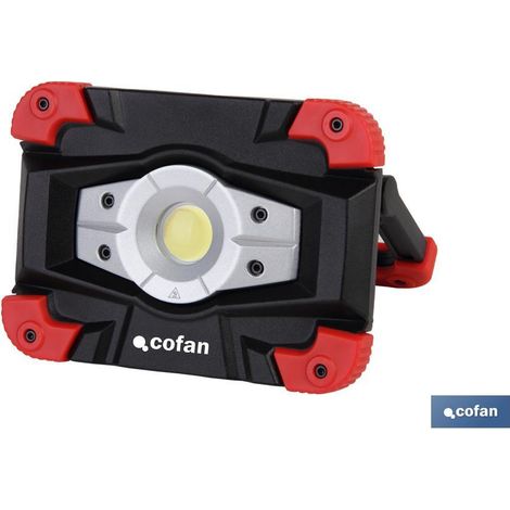 COFAN luz de trabajo led 10 w cob 6500 k usb , Potente luz de trabajo que proporciona una iluminación clara y diáfana. Resistente a salpicaduras. Toma USB. Estructura extra fuerte