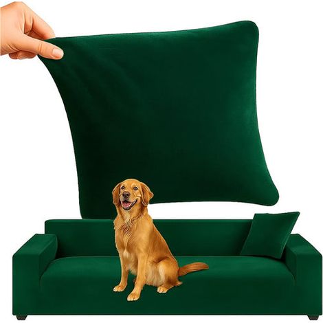 Copridivano verde scuro elasticizzato 190 230 cm