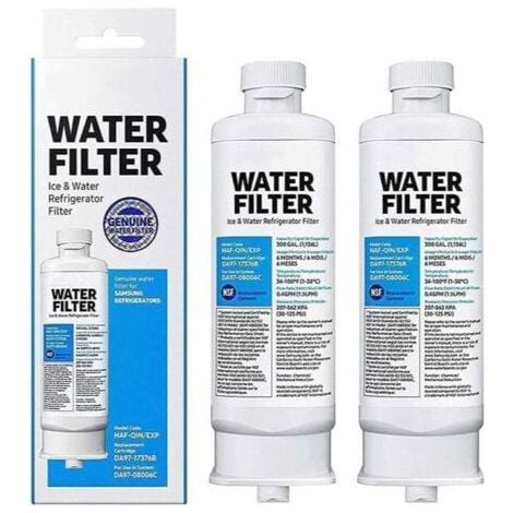 2er-Pack Ersatz-Wasserfilter für Kühlschrank Samsung DA97-17376B DA97-08006C HAF-QIN HAF-QIN/EXP (1/5)