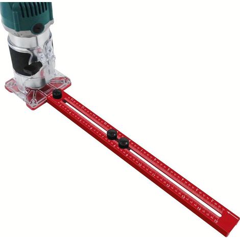 Gabarit de travail du bois, support de de fraisage de routeur  Support de de fraisage de précision en aluminium 4 en 1, d'insertion de table de routeur, modèles de de gabarit, modèle (1/5)