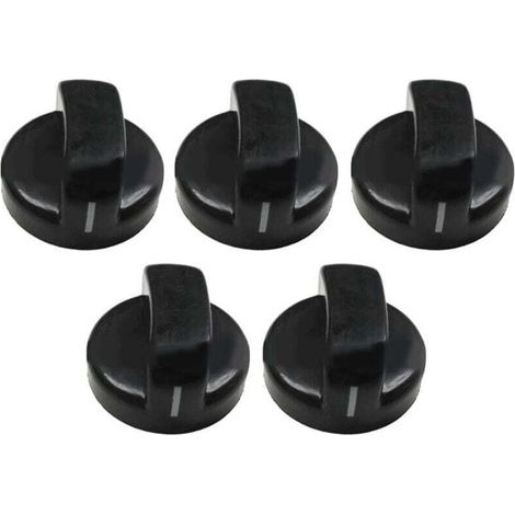 5 Stück 8-mm-Gasherdknöpfe, universelle temperaturbeständige Knöpfe für Gasherd, Gaskochfeld und Backofen – Crezuo