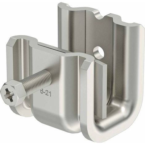 OBO Bettermann Bride de fixation modèle lourd 6-21mm Acier inoxydable, inoxydable brut, post-traité, 1486234 (1/2)