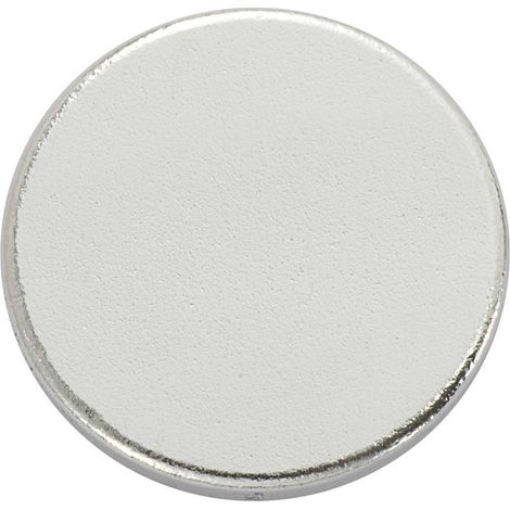 TRU COMPONENTS N35-3502 1564100 Magnet-Pad N35-3502 Silber (Ø) 15 mm 1 St.