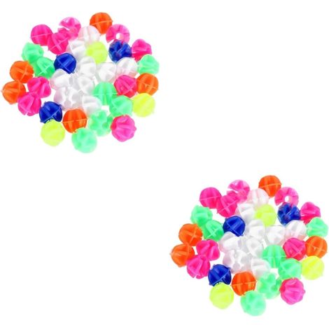 Perles À Rayons Cycle Double Décorations pour Les Enfants Ornements Rayons De Vélo Décor De Rayons De Roue De Vélo Perle De Rayon De Vélo Ronde Plastique Colorful (1/5)