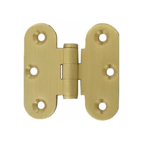 Lot de 1 charnières de porte laiton poli pour portes de salon,portes en chêne (longueur 50 mm) (1/5)