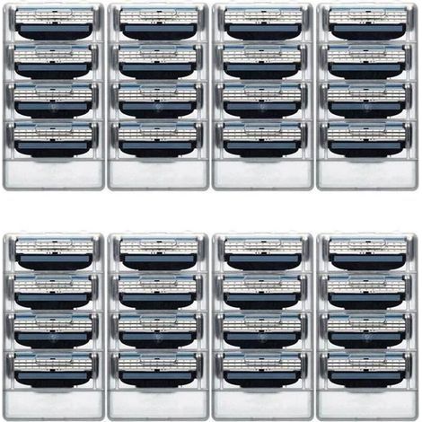 32 Recharges de Lames de Rasoir Manuel pour Gillette Mach 3 (1/4)