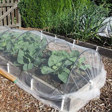Filet de jardin à mailles fines pour la protection, 2,4-10 m, idéal pour protéger les cultures potagères, les fruits, les plantes et les fleurs. Convient également comme filet de serre ou comme barriè (1/5)