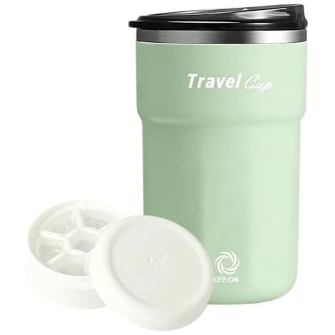 Tasse mélangeur électrique 350 ml anti-fuite Mélangeur automatique pour café, lait, jus, latte, thé et autres boissons. Idéal pour la maison, le bureau, les voyages et les bars. (1/5)
