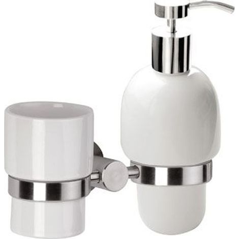 Bicchiere e dispenser sapone - serie minimal inox (1/3)