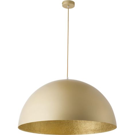 Suspension métal dorée dôme Ø35 1xE27 design Sigma Sfera