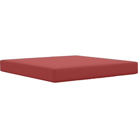 Coussin de canapé d'extérieur Bordeaux 80 x 80 x 8 cm Polyester