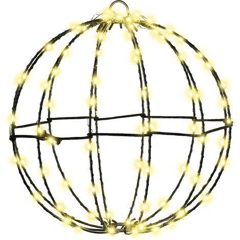 Ball Warm white 30 x 30 x 32 cm Metal 96 LEDs vidaXL (1/5)