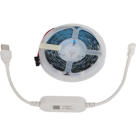 Bande LED RGB Bluetooth 11.5ft avec Alimentation USB et Télécommande pour Ambiance Fête et Éclairage Décoration (1/5)