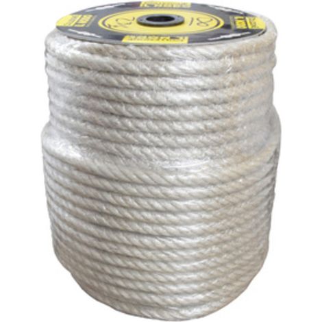 FUNE CANAPA CHIARA D 18 MM BOBINA100 M CIRCA- 18,0 kg
