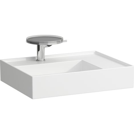 LAUFEN Kartell Lavabo sobre encimera, repisa derecha, 2 agujeros