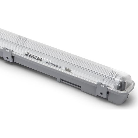PLAFONIERA X TUBO LED - VOLT 230 WATT 1X18 G13 IP65 CM 126,5X 7,2 H.CM 8,6 - 1 pezzo (1/5)