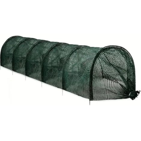 Beyamis Tunnel poulailler pliable 120x18 - Canards lapins poussins vert