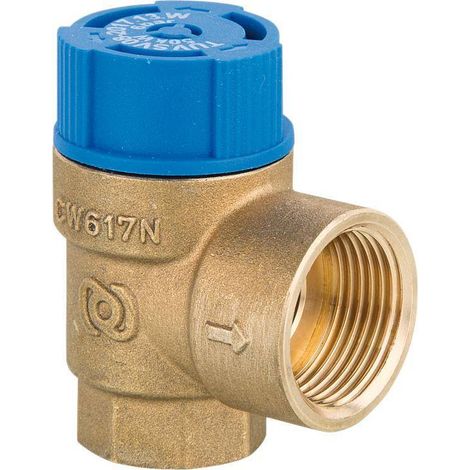 Membran Sicherheitsventil Trinkwasser Überdruckventil 6-10 bar Anschluss 1/2" - 6 bar Anschluss 1/2" - 6 bar (1/5)