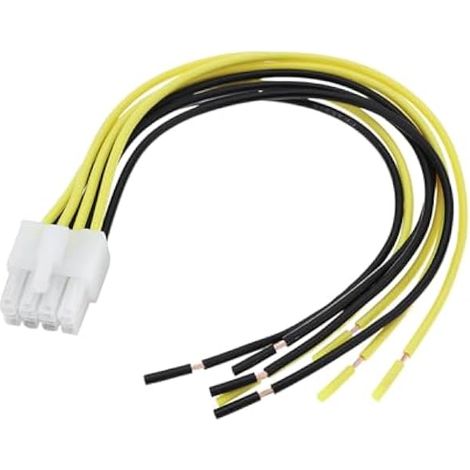 VGOL Faisceau de câbles de haut-parleur 8 broches pour voiture - Prise d'entrée haut niveau compatible avec amplificateur alpin MRV MRP V12 V-Power Flex (20 cm) (1/4)