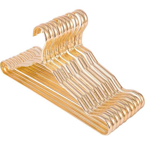 Cintres triangulaires en aluminium, antirouille, robustes et supportant une charge importante, couleur aléatoire, lot de 10. (1/5)