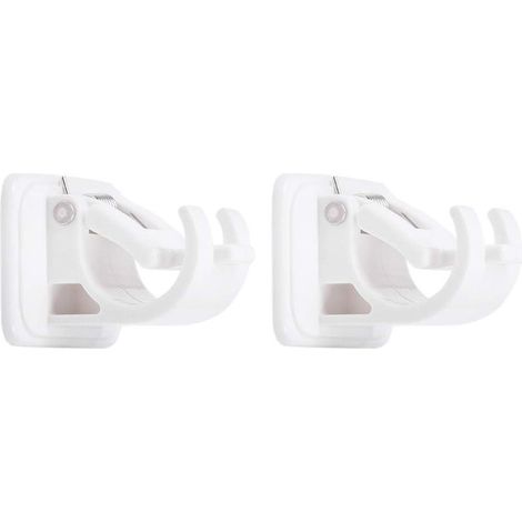 2pcs Support de Rideau Réglable Support de Tringle à Rideaux,Support Tringle Rideaux Auto-adhésifs sans Percage (1/5)