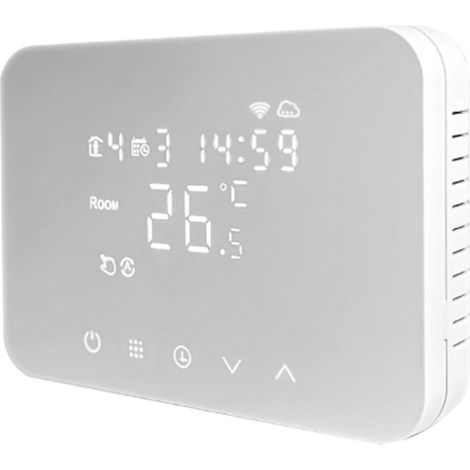GBC, Cronotermostato Wi-Fi Smart, Touch Screen, Bianco, Compatibile Alexa e Google Home (1/4)