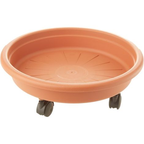 Platillo naxos con ruedas 32 cm - Terra cotta